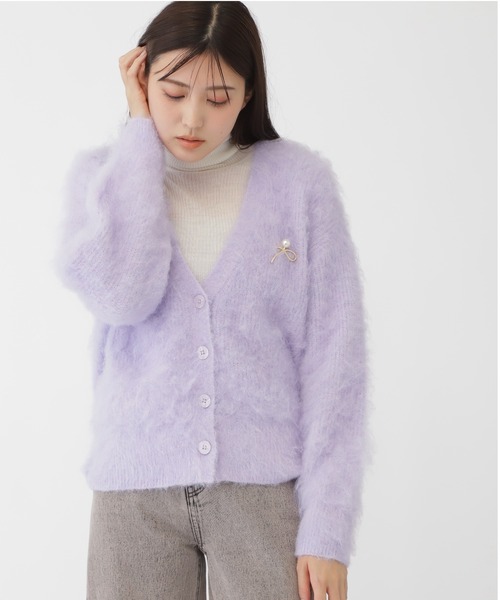 【セール】◇ブローチ付きエアリーニット（カーディガン/ボレロ）｜JILL by JILL STUART（ジルバイジルスチュアート）