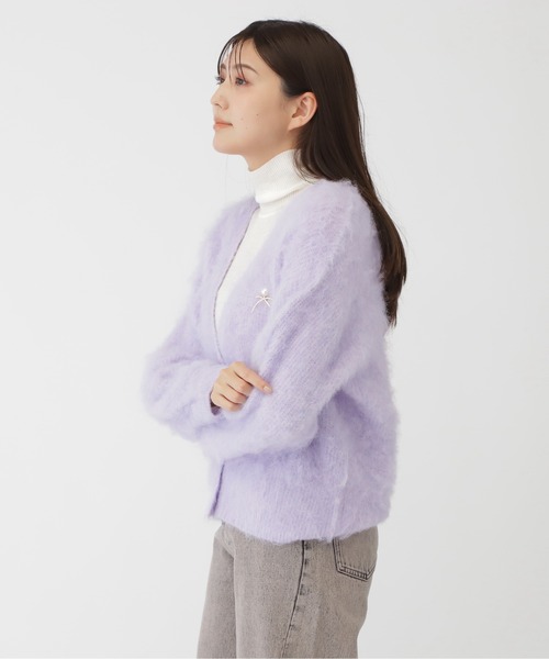 【セール】◇ブローチ付きエアリーニット（カーディガン/ボレロ）｜JILL by JILL STUART（ジルバイジルスチュアート）