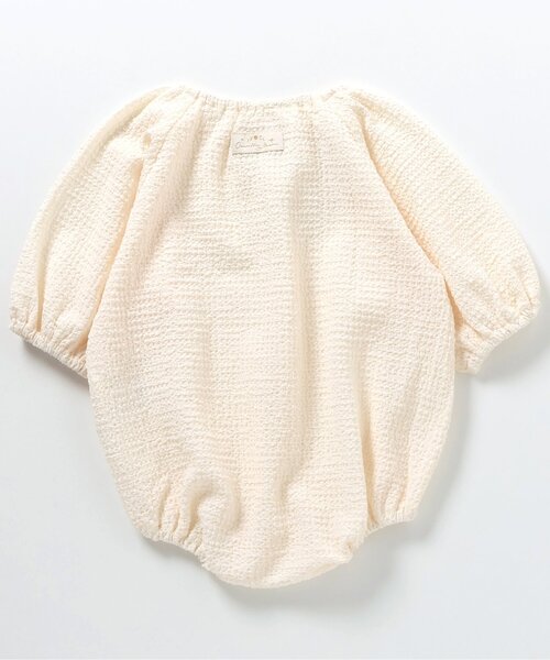 apres les cours(アプレレクール)の「つけ襟付きボディスーツ(ロンパース・キッズ・ブラック/アイボリー・70/80)」の9枚目の写真