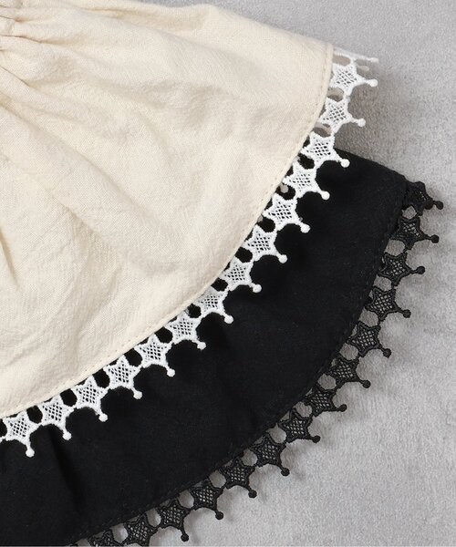 apres les cours(アプレレクール)の「つけ襟付きボディスーツ(ロンパース・キッズ・ブラック/アイボリー・70/80)」の22枚目の写真