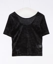 PAGEBOY | シアーベロアルーズネックショートスリーブ(Tシャツ/カットソー)
