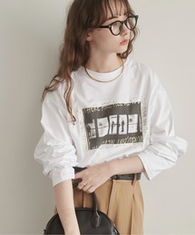 フォト メタリック ロゴ ロンT