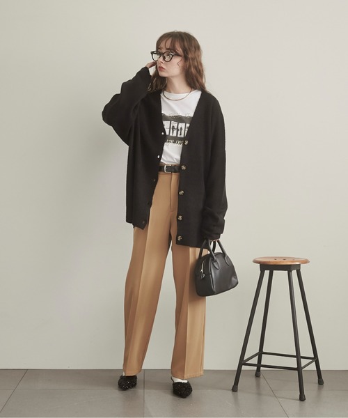 ANGIE(アンジー)の「フォト メタリック ロゴ ロンT(Tシャツ/カットソー・レディース・ホワイト×ゴールド/ホワイト×シルバー/ダークグレー・FREE)」の7枚目の写真