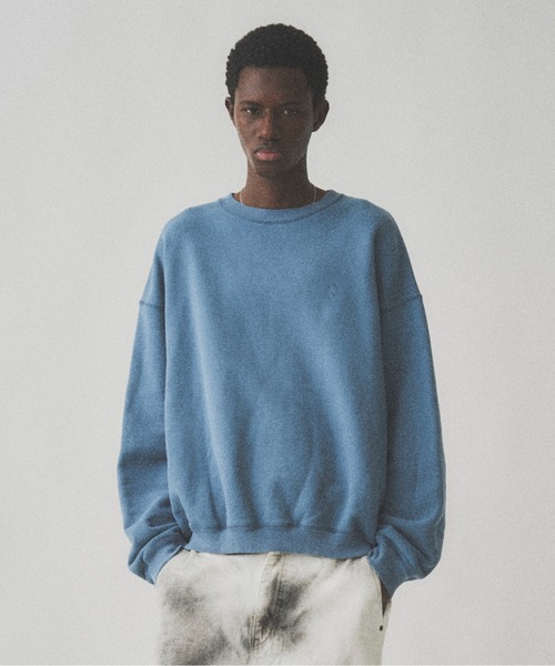 Juha(ユハ)の「FADE WASH PO(スウェット・メンズ・ブルー/チャコールグレー・4/3)」の1枚目の写真