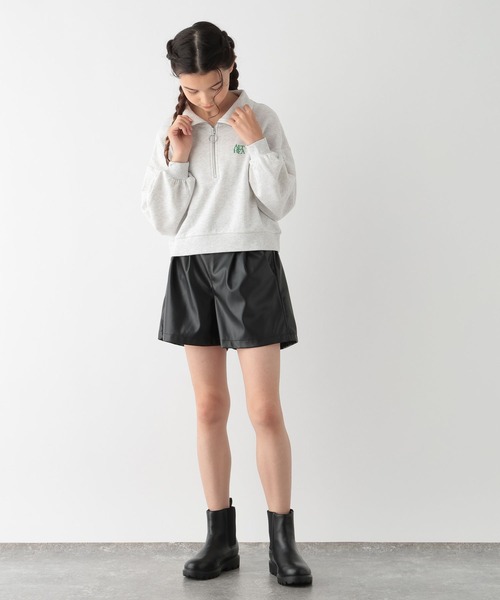 GLOBAL WORK（グローバルワーク）の「フェイクレザーショートパンツ/142648（その他パンツ・キッズ・ブラック系その他・120cm/130cm/140cm/150cm/160cm）」の15枚目の写真