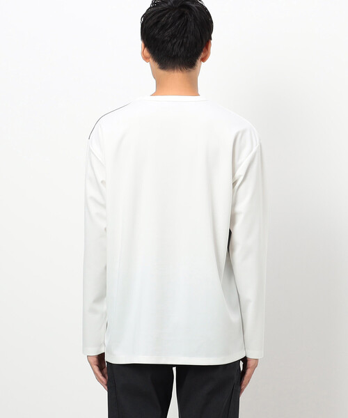 COMME CA ISM(コムサイズム)の「カラーブロック パッチワーク クルーネックTシャツ(長袖)(Tシャツ/カットソー・メンズ・ベージュ/ホワイト/ブラック・LARGE/MEDIUM)」の12枚目の写真