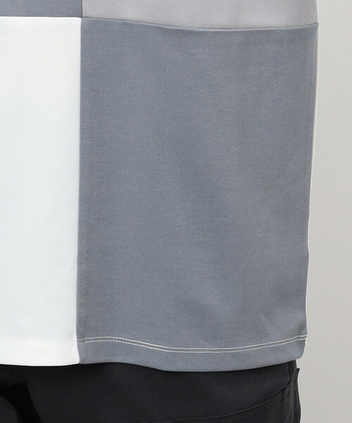 COMME CA ISM(コムサイズム)の「カラーブロック パッチワーク クルーネックTシャツ(長袖)(Tシャツ/カットソー・メンズ・ベージュ/ホワイト/ブラック・LARGE/MEDIUM)」の15枚目の写真