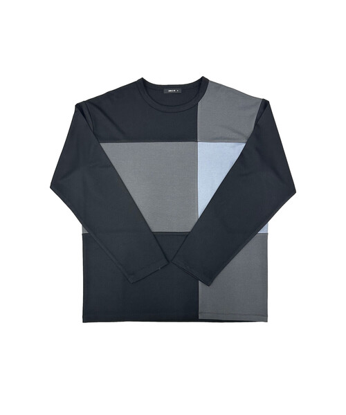 COMME CA ISM(コムサイズム)の「カラーブロック パッチワーク クルーネックTシャツ(長袖)(Tシャツ/カットソー・メンズ・ベージュ/ホワイト/ブラック・LARGE/MEDIUM)」の20枚目の写真