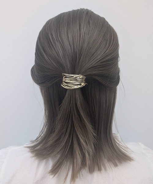 poiregnee（ポワニェ）の「［select］ドローイング ヘアカフ（ヘアピン・レディース・ゴールド/シルバー・FREE）」の2枚目の写真