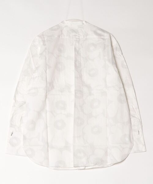 marimekko（マリメッコ）の「Heti Unikko /co poplin　blouse（シャツ/ブラウス・レディース・ホワイト・40/38/42/36/34）」の14枚目の写真