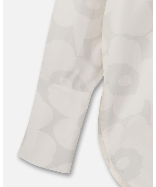 marimekko（マリメッコ）の「Heti Unikko /co poplin　blouse（シャツ/ブラウス・レディース・ホワイト・40/38/42/36/34）」の13枚目の写真