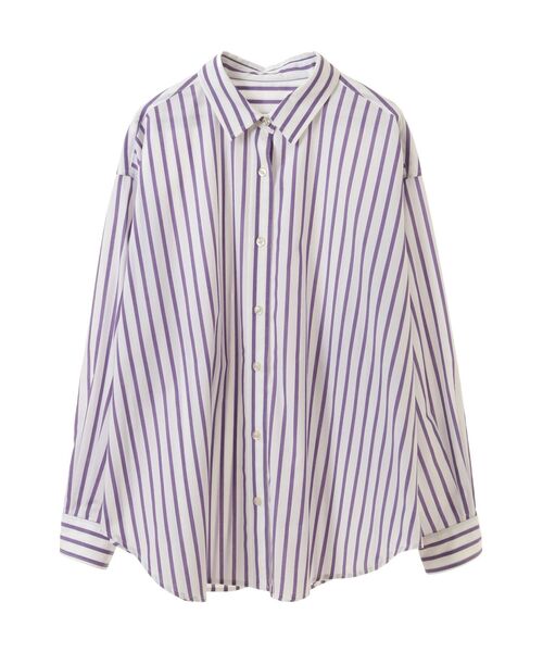 AMERICAN HOLIC(アメリカンホリック)の「イージーケアブロードシャツ(シャツ/ブラウス・レディース・オフホワイト/サックスブルー/ブルー系その他7/ブラック系その他2/ストライプ・M/L)」の22枚目の写真