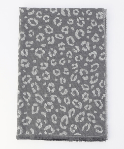 MONO　COMME CA（モノコムサ）の「レオパード柄ストール（ストール/ショール・レディース・ベージュ/グレー・FREE）」の7枚目の写真