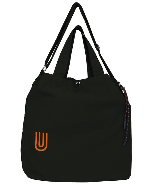 UNIVERSAL OVERALL(ユニバーサルオーバーオール)の「追加【UNIVERSAL OVERALL/ユニバーサルオーバーオール】ナイロン2WAY ショルダーバッグ / トートバッグ / A4可(トートバッグ・レディース・ブルー/ライトグレー/ブラック/カーキ/アイボリー・フリー)」の8枚目の写真