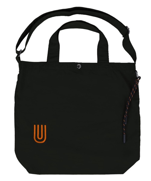 UNIVERSAL OVERALL(ユニバーサルオーバーオール)の「追加【UNIVERSAL OVERALL/ユニバーサルオーバーオール】ナイロン2WAY ショルダーバッグ / トートバッグ / A4可(トートバッグ・レディース・ブルー/ライトグレー/ブラック/カーキ/アイボリー・フリー)」の9枚目の写真