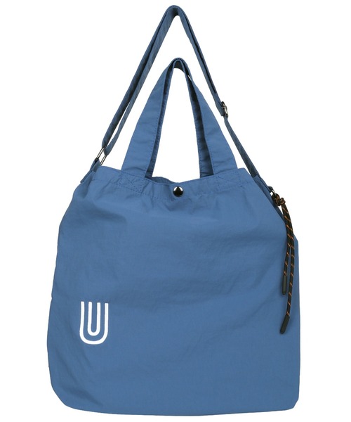 UNIVERSAL OVERALL(ユニバーサルオーバーオール)の「追加【UNIVERSAL OVERALL/ユニバーサルオーバーオール】ナイロン2WAY ショルダーバッグ / トートバッグ / A4可(トートバッグ・レディース・ブルー/ライトグレー/ブラック/カーキ/アイボリー・フリー)」の10枚目の写真