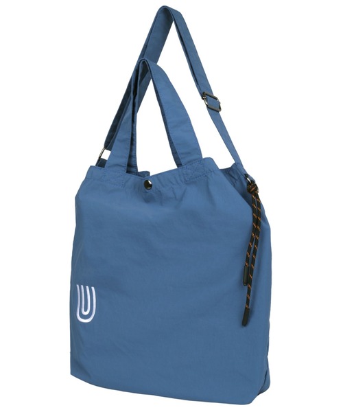 UNIVERSAL OVERALL(ユニバーサルオーバーオール)の「追加【UNIVERSAL OVERALL/ユニバーサルオーバーオール】ナイロン2WAY ショルダーバッグ / トートバッグ / A4可(トートバッグ・レディース・ブルー/ライトグレー/ブラック/カーキ/アイボリー・フリー)」の11枚目の写真