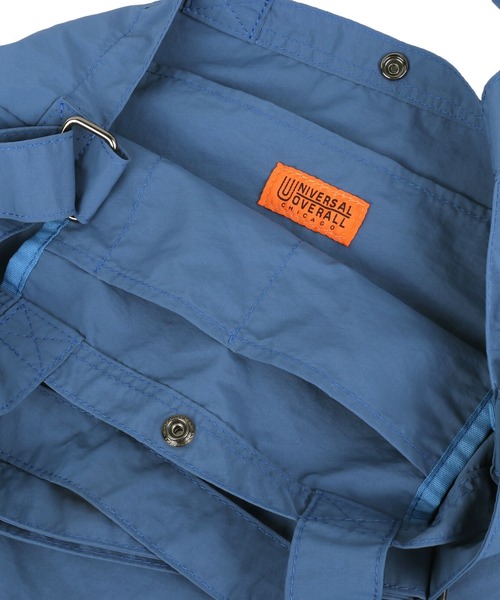 UNIVERSAL OVERALL(ユニバーサルオーバーオール)の「追加【UNIVERSAL OVERALL/ユニバーサルオーバーオール】ナイロン2WAY ショルダーバッグ / トートバッグ / A4可(トートバッグ・レディース・ブルー/ライトグレー/ブラック/カーキ/アイボリー・フリー)」の18枚目の写真