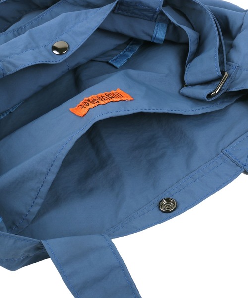 UNIVERSAL OVERALL(ユニバーサルオーバーオール)の「追加【UNIVERSAL OVERALL/ユニバーサルオーバーオール】ナイロン2WAY ショルダーバッグ / トートバッグ / A4可(トートバッグ・レディース・ブルー/ライトグレー/ブラック/カーキ/アイボリー・フリー)」の21枚目の写真