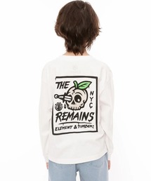 ELEMENT キッズ THE REMAINS LS YOUTH ロンＴ 【2024年秋冬モデル】/エレメントキッズバックプリント長袖ロンT