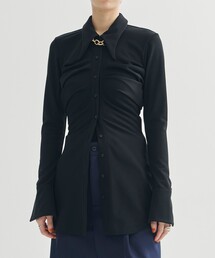 AKIKOAOKI | 【AKIKOAOKI/アキコアオキ】Heidi 01/ドレープロングシャツ(シャツ/ブラウス)