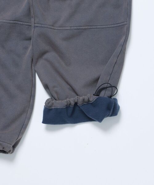 【SEQUENZ（シークエンズ）】DOUBLE KNEE WASHED SWEAT PANTS / スノーウォッシュ加工 刺繍 オーバーサイズ ヴィンテージライク 刺繍 裏起毛 【セットアップ対応】（スウェットパンツ）｜SEQUENZ（シークエンズ）