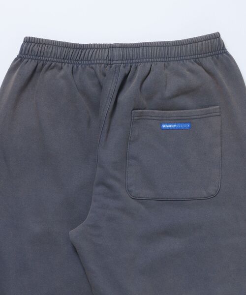 【SEQUENZ（シークエンズ）】DOUBLE KNEE WASHED SWEAT PANTS / スノーウォッシュ加工 刺繍 オーバーサイズ ヴィンテージライク 刺繍 裏起毛 【セットアップ対応】（スウェットパンツ）｜SEQUENZ（シークエンズ）