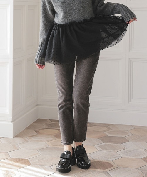 DONOBAN（ドノバン）の「あったか裏起毛スキニーデニム（デニムパンツ・レディース・ブラック・XL/M/S/L）」の13枚目の写真