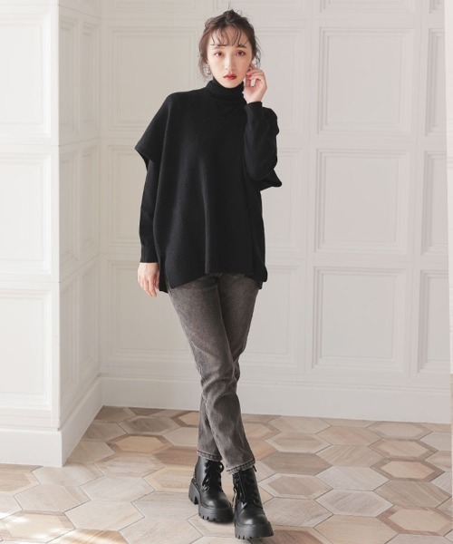 DONOBAN（ドノバン）の「あったか裏起毛スキニーデニム（デニムパンツ・レディース・ブラック・XL/M/S/L）」の16枚目の写真