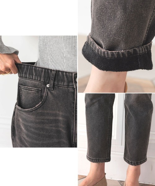 DONOBAN（ドノバン）の「あったか裏起毛スキニーデニム（デニムパンツ・レディース・ブラック・XL/M/S/L）」の8枚目の写真