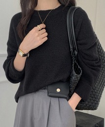 Teem Store（チームストア）の「【新仕様】万能ラウンドネック 柔らかいシンプルルーズニット マシュマロニット（ニット/セーター）」