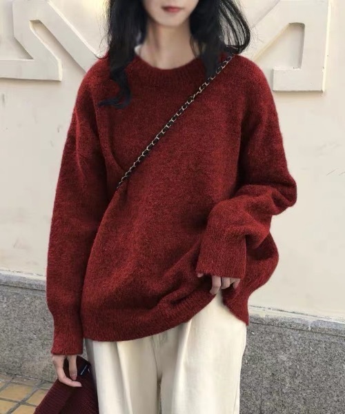 Teem Store（チームストア）の「ラウンドネック ルーズニット