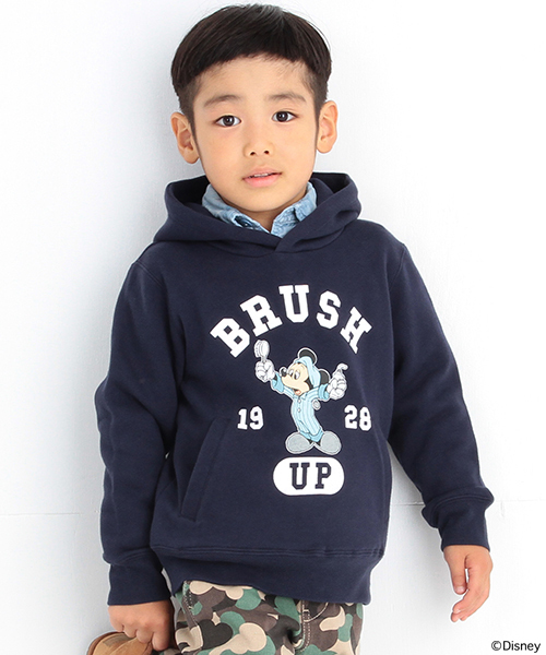 B:MING by BEAMS（ビーミングバイビームス）の「Disney｜B:MING / ミッキーマウス スウェットプルパーカ（パーカー・キッズ・トップグレー/ネイビー・100/120/110/130/140/90）」の2枚目の写真