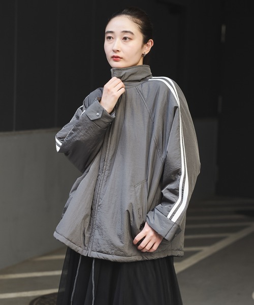 【セール】グロッシーナイロンタフタブルゾン（ブルゾン）｜Bonjour Sagan（ボンジュールサガン）