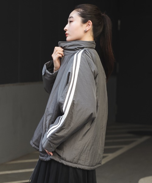 【セール】グロッシーナイロンタフタブルゾン（ブルゾン）｜Bonjour Sagan（ボンジュールサガン）