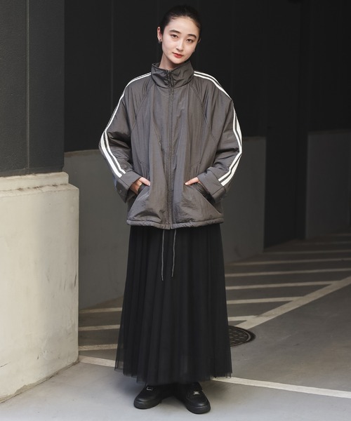 【セール】グロッシーナイロンタフタブルゾン（ブルゾン）｜Bonjour Sagan（ボンジュールサガン）