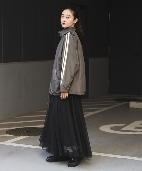 【セール】グロッシーナイロンタフタブルゾン（ブルゾン）｜Bonjour Sagan（ボンジュールサガン）