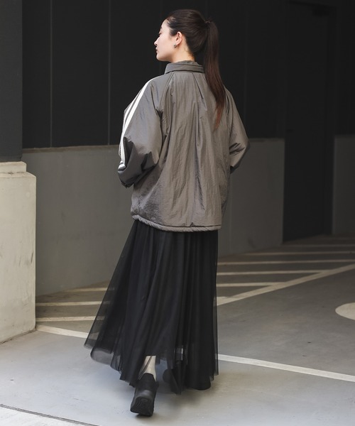 【セール】グロッシーナイロンタフタブルゾン（ブルゾン）｜Bonjour Sagan（ボンジュールサガン）