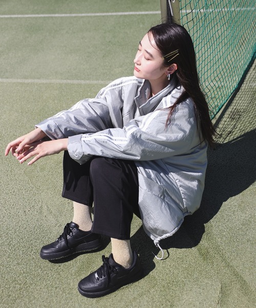 【セール】グロッシーナイロンタフタブルゾン（ブルゾン）｜Bonjour Sagan（ボンジュールサガン）