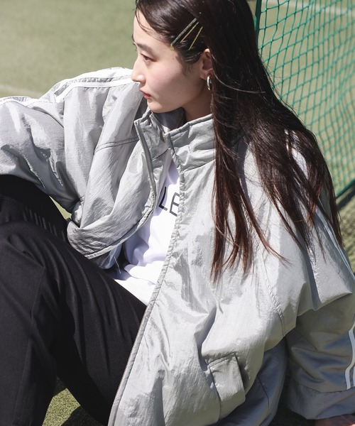 【セール】グロッシーナイロンタフタブルゾン（ブルゾン）｜Bonjour Sagan（ボンジュールサガン）