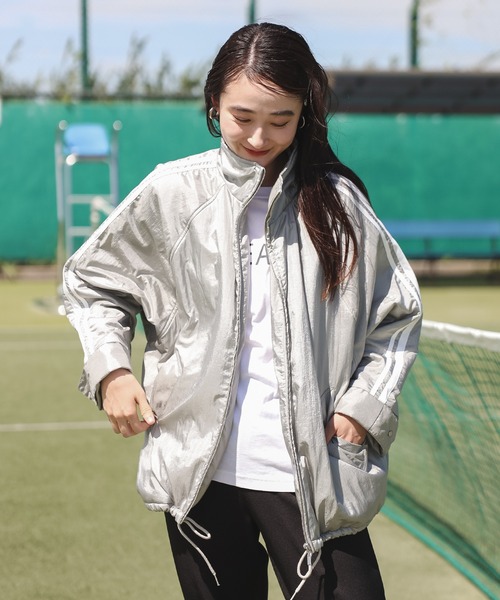 【セール】グロッシーナイロンタフタブルゾン（ブルゾン）｜Bonjour Sagan（ボンジュールサガン）