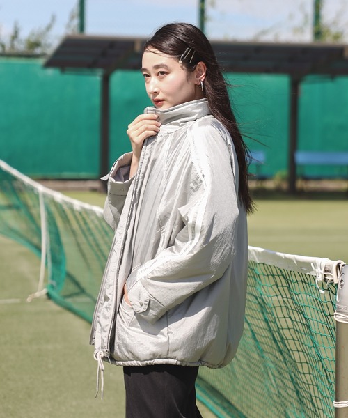 【セール】グロッシーナイロンタフタブルゾン（ブルゾン）｜Bonjour Sagan（ボンジュールサガン）