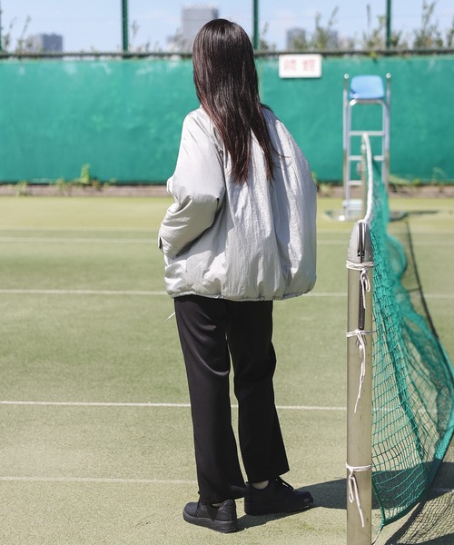 【セール】グロッシーナイロンタフタブルゾン（ブルゾン）｜Bonjour Sagan（ボンジュールサガン）