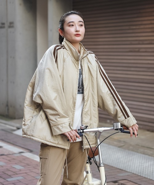 【セール】グロッシーナイロンタフタブルゾン（ブルゾン）｜Bonjour Sagan（ボンジュールサガン）