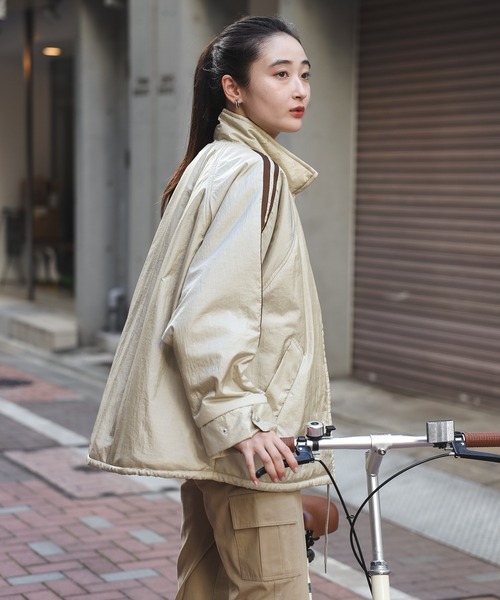 【セール】グロッシーナイロンタフタブルゾン（ブルゾン）｜Bonjour Sagan（ボンジュールサガン）