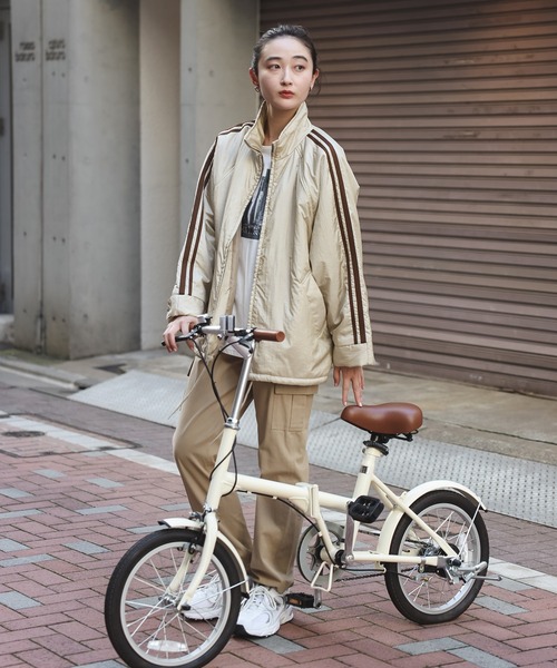 【セール】グロッシーナイロンタフタブルゾン（ブルゾン）｜Bonjour Sagan（ボンジュールサガン）