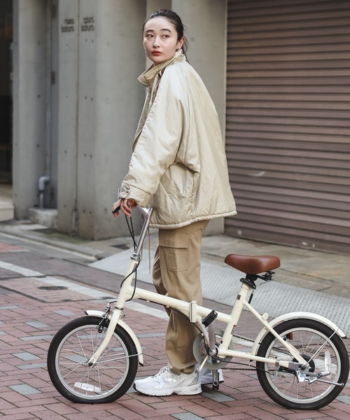 【セール】グロッシーナイロンタフタブルゾン（ブルゾン）｜Bonjour Sagan（ボンジュールサガン）