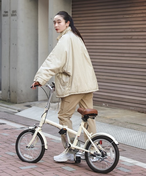 【セール】グロッシーナイロンタフタブルゾン（ブルゾン）｜Bonjour Sagan（ボンジュールサガン）