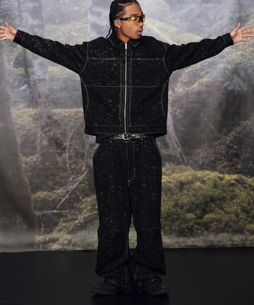 Sourcream（サワークリーム）の「【Sourcream/サワークリーム】パラシュートパンツ（カーゴパンツ・メンズ・ブラック/ブラウン・FREE）」の10枚目の写真