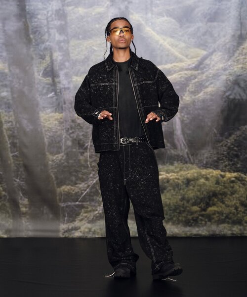 Sourcream（サワークリーム）の「【Sourcream/サワークリーム】パラシュートパンツ（カーゴパンツ・メンズ・ブラック/ブラウン・FREE）」の9枚目の写真